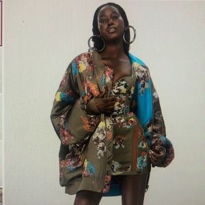 IVP- Med. SATIN BOMBER JACKET (ALL GENDER) IVYTOPIA COLLECTION REVERSIBLE